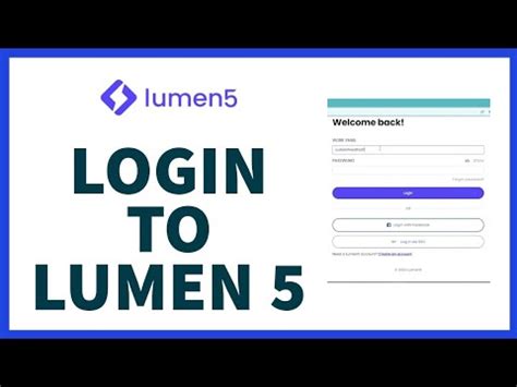 Lumen 5: How to Login to Lumen Account And .